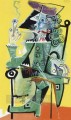 Mousquetaire a la pipe 3 1968 Cubismo